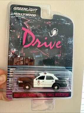 Drive Movie 2001 Ford Crown Victoria Police Interceptor Cop Car Metal DieCast
